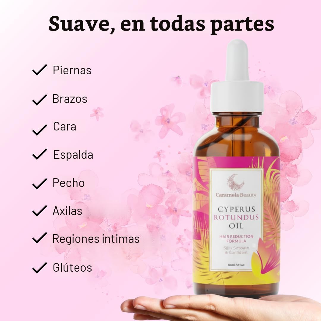 Aceite Cyperus Rotundus 60ML | Menos vello, más piel lisa de forma natural