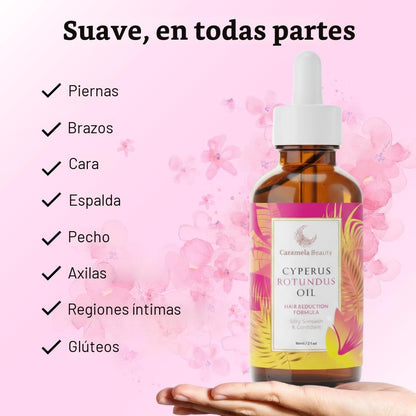 Aceite Cyperus Rotundus 60ML | Menos vello, más piel lisa de forma natural