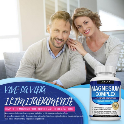 Magnesium Complex 60 Cápsulas | Energía, relajación y rendimiento en un solo suplemento premium