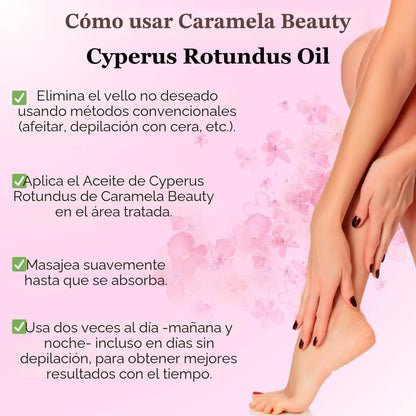 Aceite Cyperus Rotundus 60ML | Menos vello, más piel lisa de forma natural