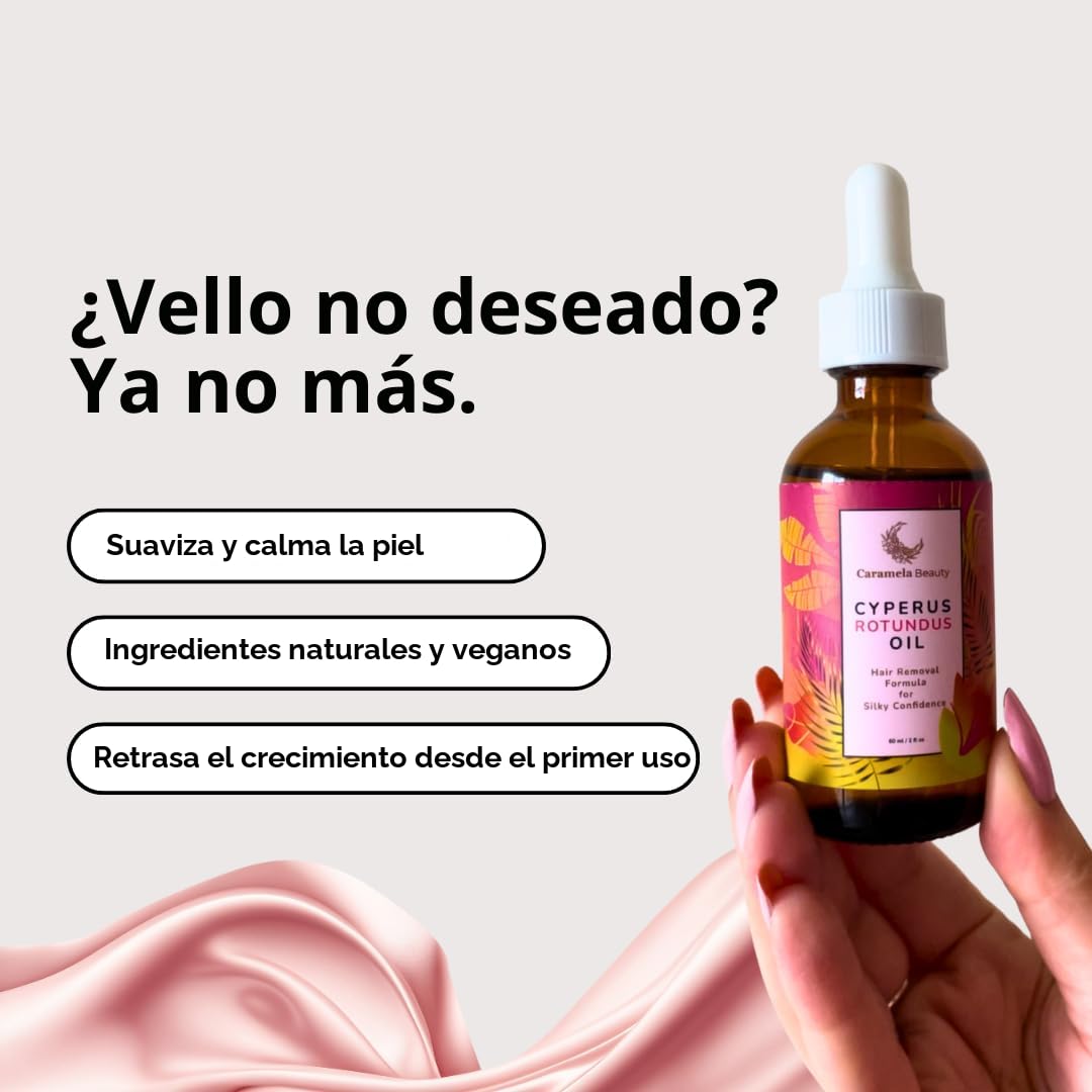Aceite Cyperus Rotundus 60ML | Menos vello, más piel lisa de forma natural