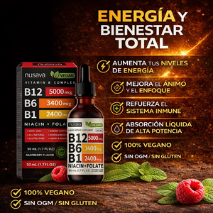 Vitamina B12 Nusava x2 | Recupera tu Energía y Reduce la Fatiga