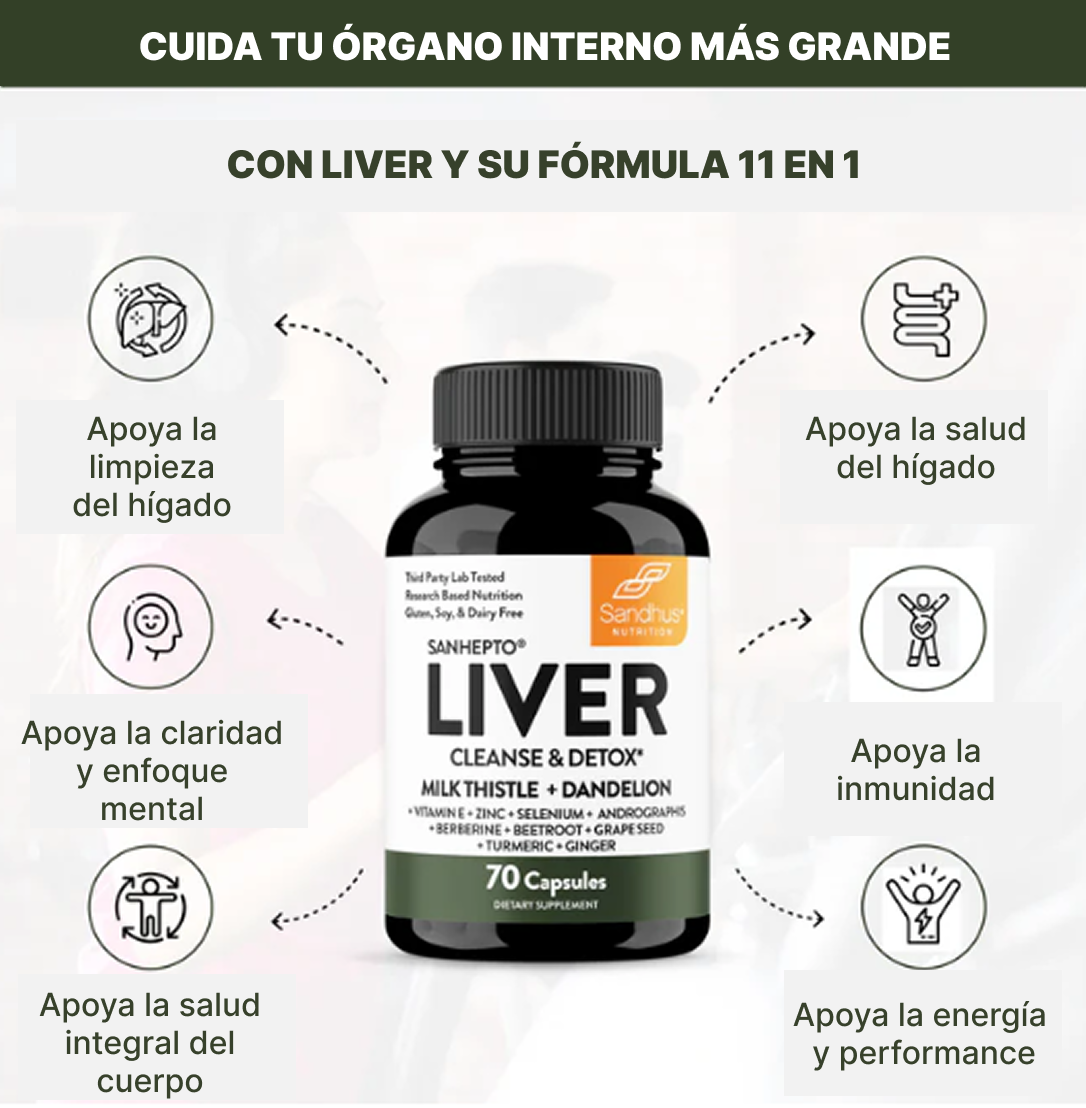 Sandhu’s Liver Cleanse & Detox | Siéntete más ligero y con energía en tan solo 2 semanas