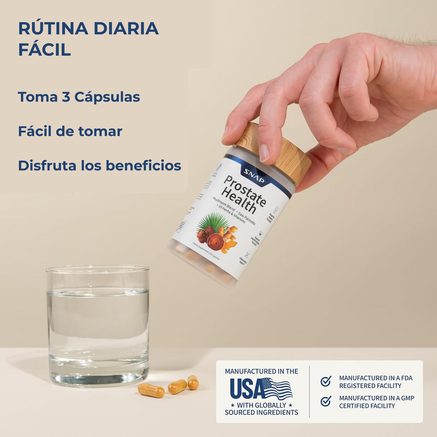 Salud de la Próstata + Potenciador de Óxido Nítrico