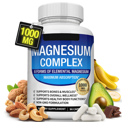 Magnesium Complex 60 Cápsulas | Energía, relajación y rendimiento en un solo suplemento premium