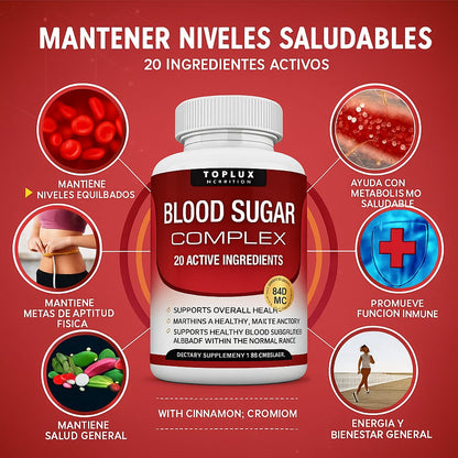 Blood Sugar Complex | Control Natural y Constante de Tu Azúcar en Sangre