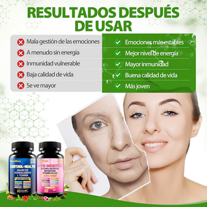 WindBoss Cortisol-Support & Myo-Inositol Combo | Suplemento todo en uno de fuerza extra