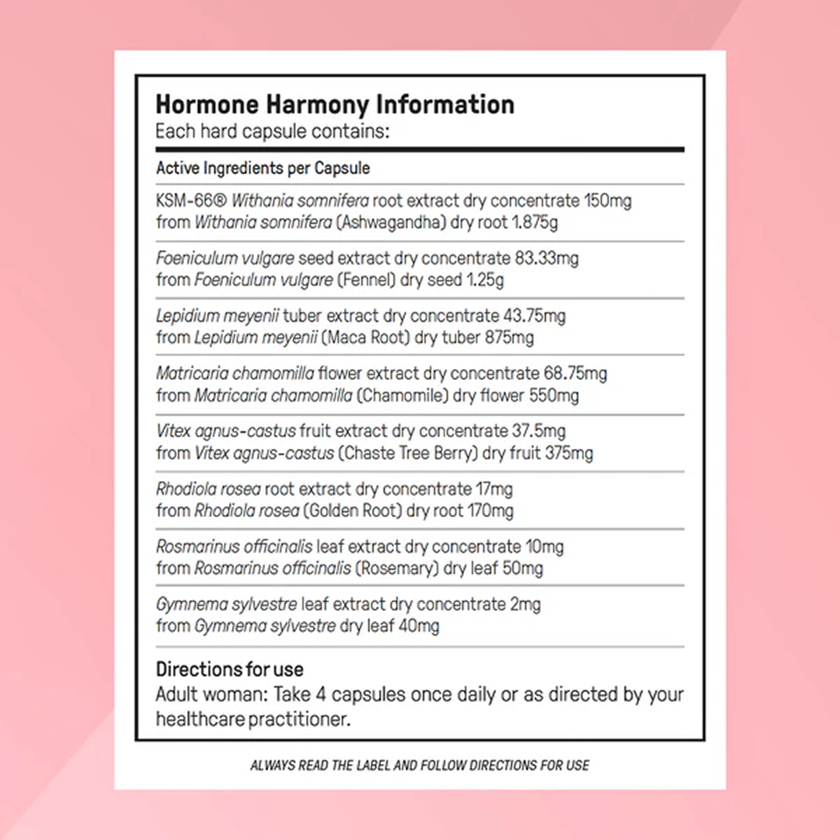 Hormone Harmony™ | Fórmula herbal avanzada para el equilibrio hormonal femenino