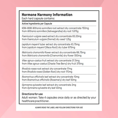 Hormone Harmony™ | Fórmula herbal avanzada para el equilibrio hormonal femenino